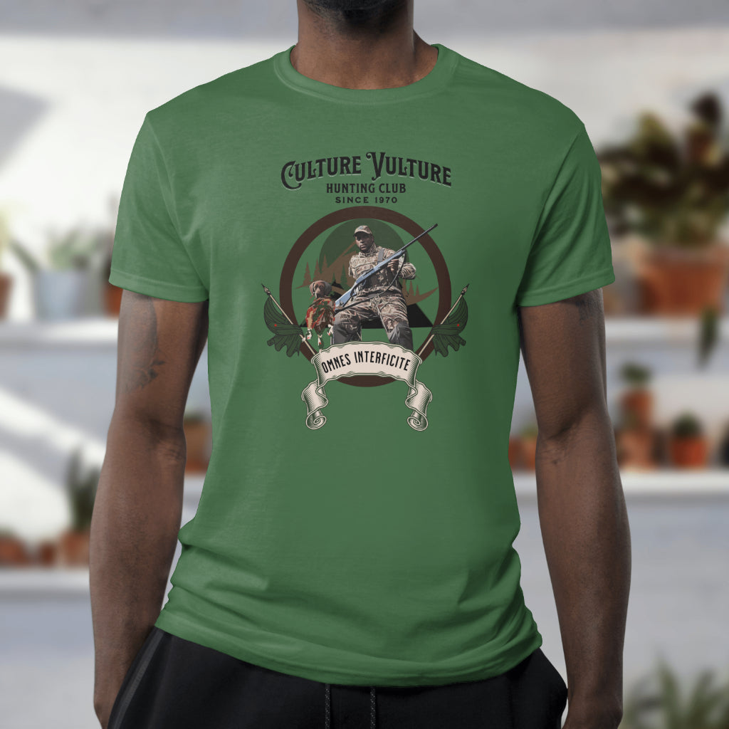 T-SHIRT HOMME RÉSERVÉ AUX MEMBRES DU CLUB DE CHASSE AU VAUTOUR