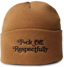 F*CK OFF RESPECTFULLY BEANIE HAT