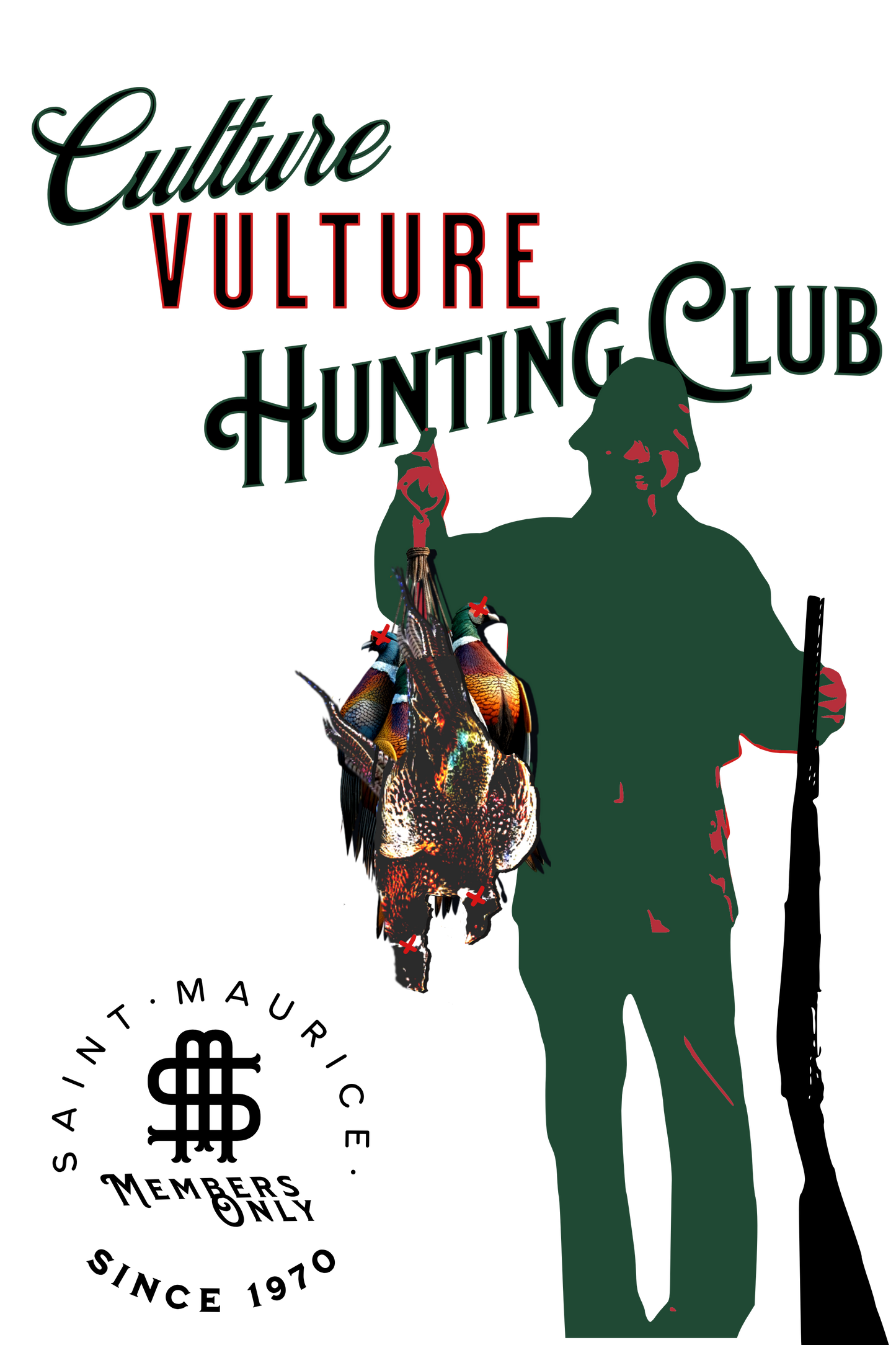 CULTURE VOULTURE HUNTING CLUB MEN'S T-SHIRT